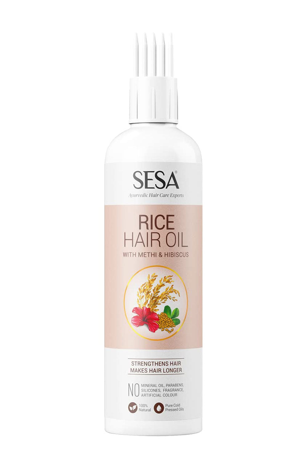 Sesa Rice Hair Oil with Methi & Hibiscus for Long & Strong Hair