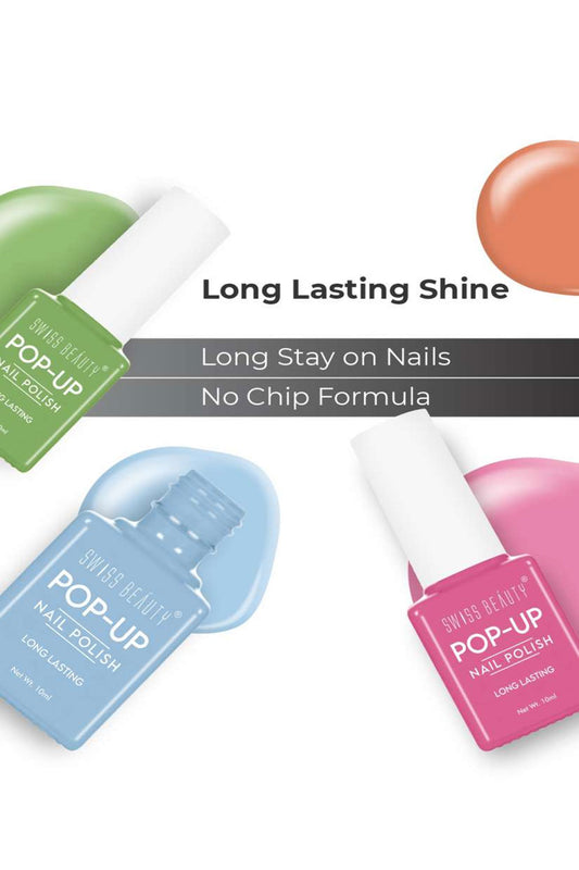 Swiss Beauty No-Chip Pop Up Nail Polish (10ml)