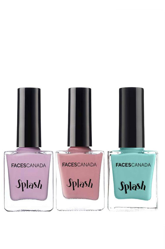 FACES CANADA Set Of Viola, Linty & Floral Dream Splash Nail Shade Paints