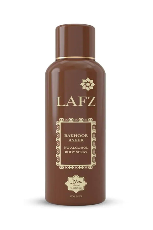 LAFZ Bakhoor Aseer No Alcohol Deodorant Body Spray For Men, 150 ml