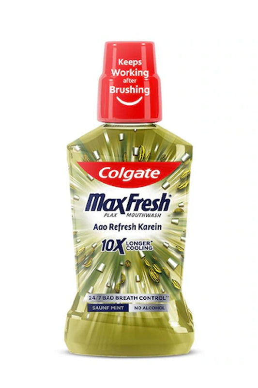 Colgate Max Fresh Plax Saunf Mint Mouthwash