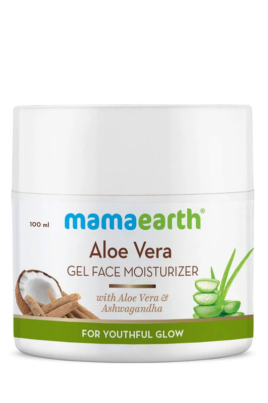 Mamaearth Aloe Vera Gel Face Moisturizer with Aloe Vera & Ashwagandha for a Youthful Glow