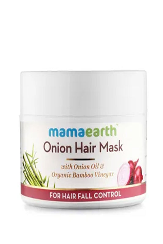 Mamaearth Onion Hair Mask For Hair Fall Control - With Onion Oil & Organic Bamboo Vinegar