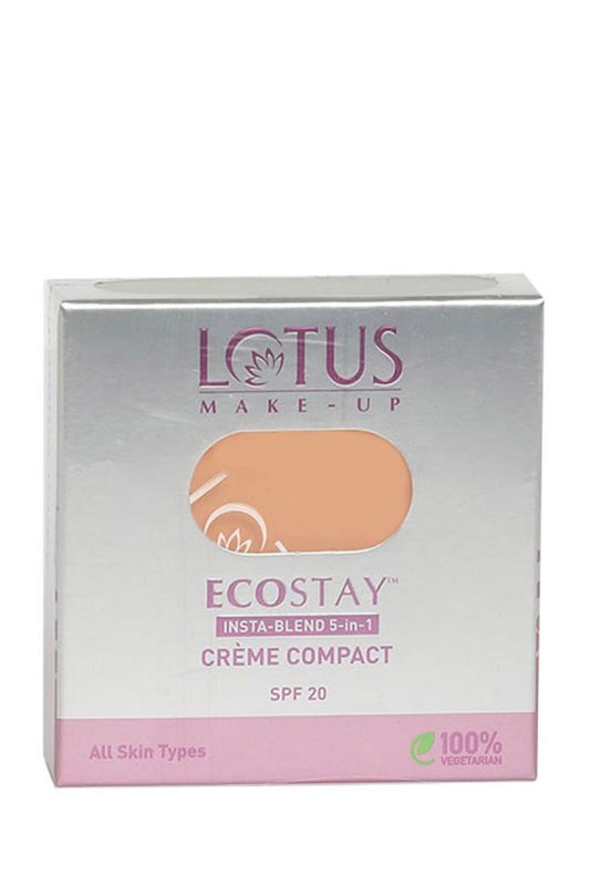 Lotus Herbals Sustainable Ecostay Insta-Blend 5 In 1 Creme Compact