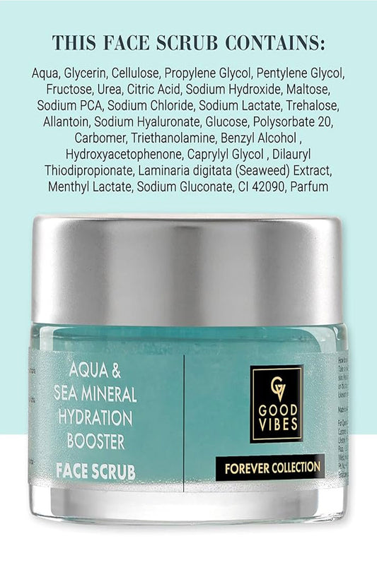 Good Vibes Aqua & Sea Mineral Hydration Booster Face Scrub