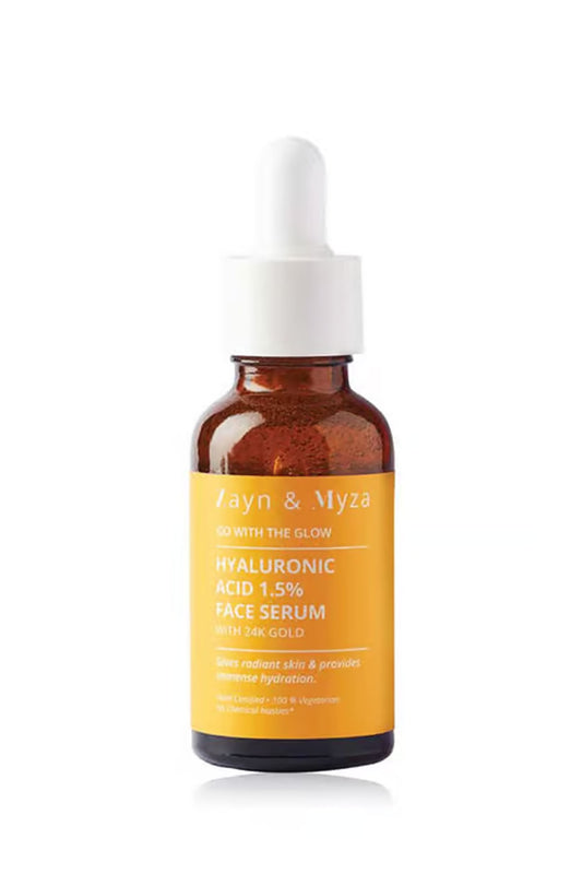 Zayn & Myza Hyaluronic Acid 1.5% & 24K Gold Face Serum - 30 ml