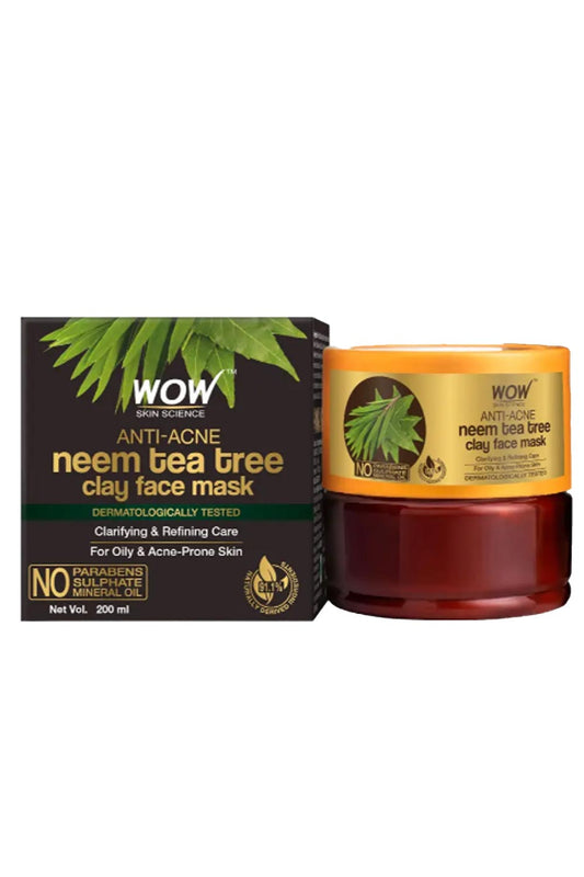 Anti-Acne Neem & Tea Tree Clay Face Mask